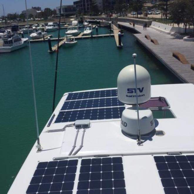 Thin, Lightweight marine solar panels © Trish Chapallaz